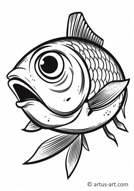 Herring Coloring Page For Kids